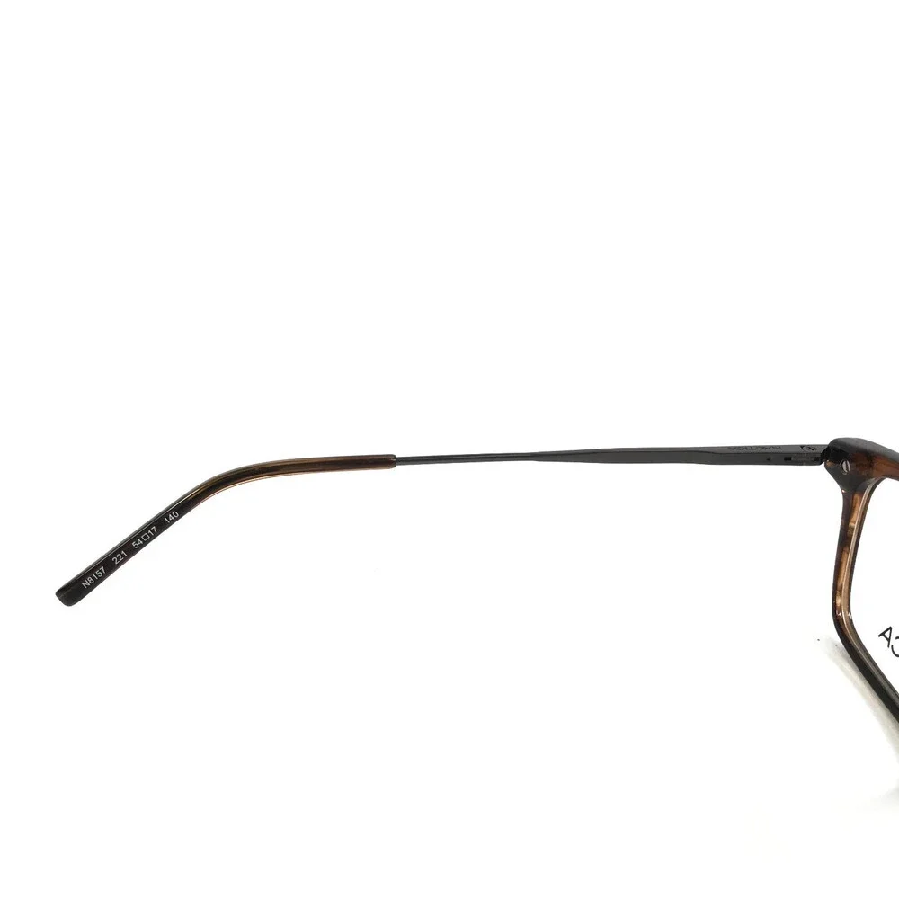 Nautica Eyeglasses Frames N8157 221 Brown Horn Rectangle Full Rim 54-17-140